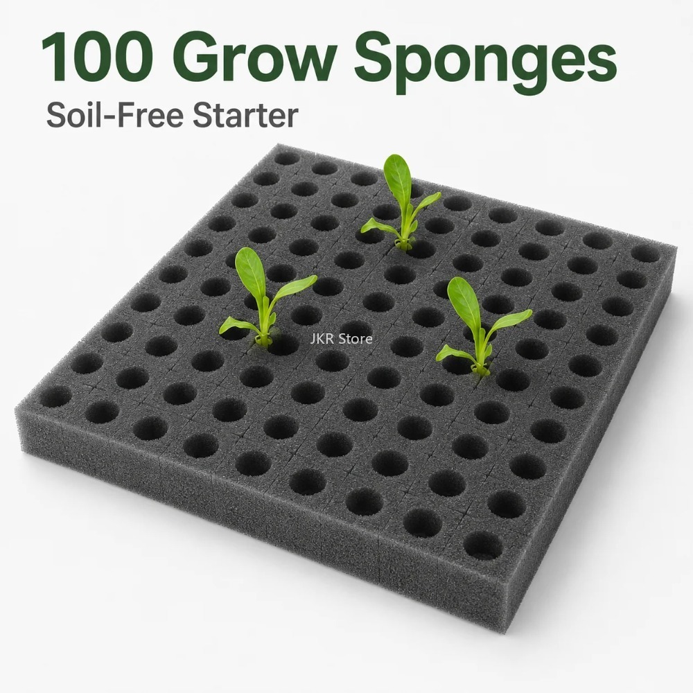 100Pcs Hydroponic Plant Sponge - Nursery Plug Tray 评论和价格